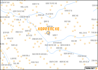 map of Koprenckë