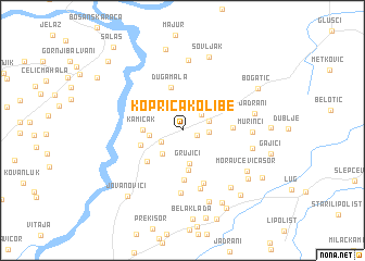 map of Koprića Kolibe