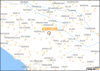 map of Kopriva