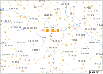 map of Kopriva