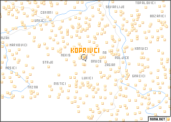 map of Koprivci