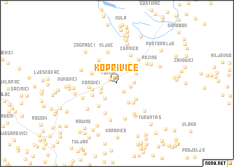 map of Koprivice