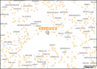 map of Koprivice
