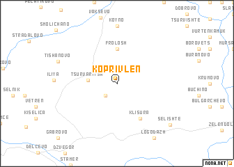 map of Koprivlen