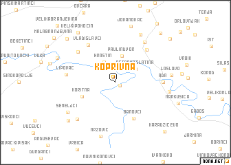 map of Koprivna