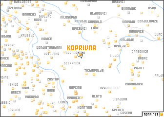 map of Koprivna