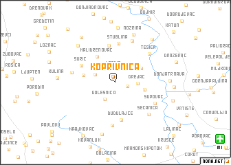 map of Koprivnica