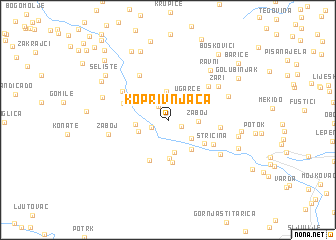 map of Koprivnjača