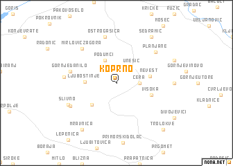 map of Koprno