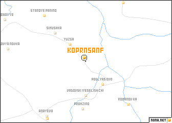 map of Koprn\