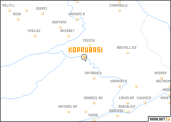 map of Köprübaşı