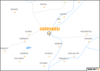 map of Köprübaşı