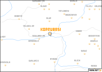 map of Köprübaşı