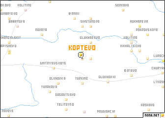 map of Koptëvo