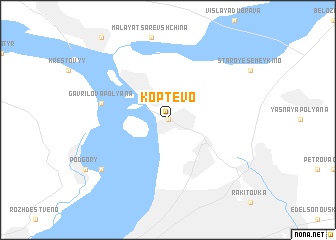 map of Koptëvo