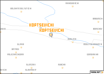 map of Koptsevichi