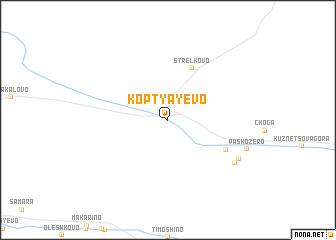 map of Koptyayevo