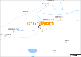 map of Koptyayevskaya