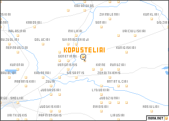 map of Kopūstėliai