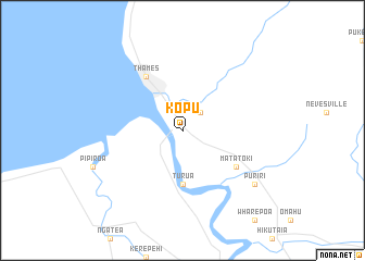 map of Kopu