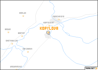 map of Kopylova