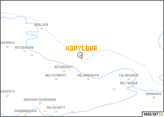 map of Kopylova