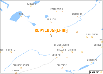 map of Kopylovshchina
