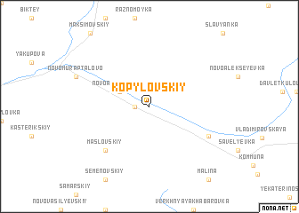map of Kopylovskiy