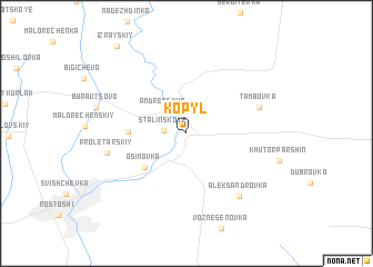 map of Kopyl