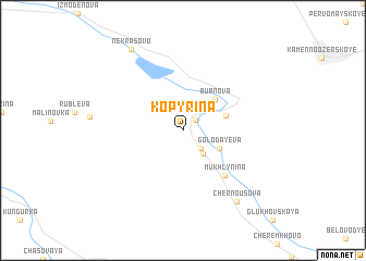 map of (( Kopyrina ))