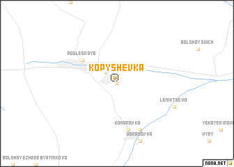 map of Kopyshevka