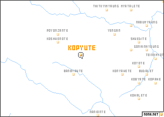 map of Kopyu Tē