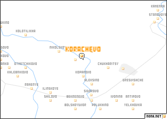map of Korachevo