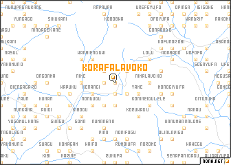 map of Korafalavoko