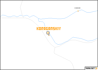 map of Koraganskiy