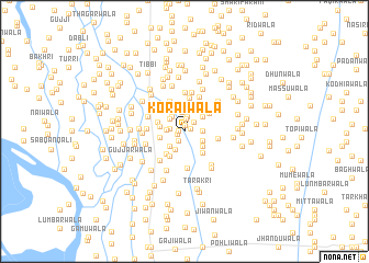 map of Korāīwāla