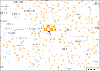 map of Koraj