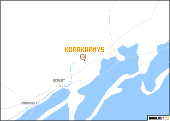 map of Kora Karmys