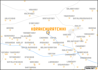 map of Korak-Churatchiki