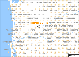 map of Koralawila