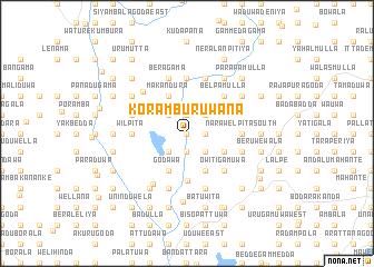 map of Koramburuwana