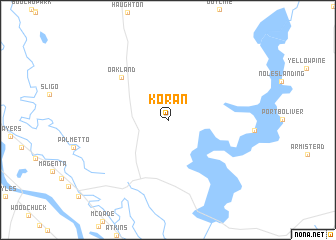 map of Koran