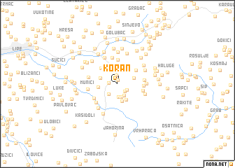 map of Koran