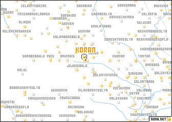 map of Korān