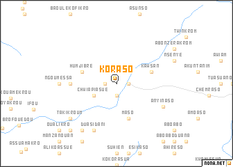 map of Koraso