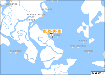 map of Koravaki