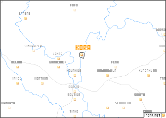 map of Kora
