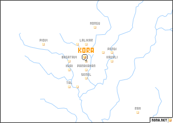 map of Kora