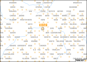 map of Kora