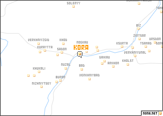 map of Kora